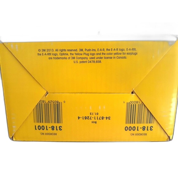 3M Push In Corded Ear Plugs 98 Individually Sealed Pairs Construction Tools Work - Picture 4 of 4